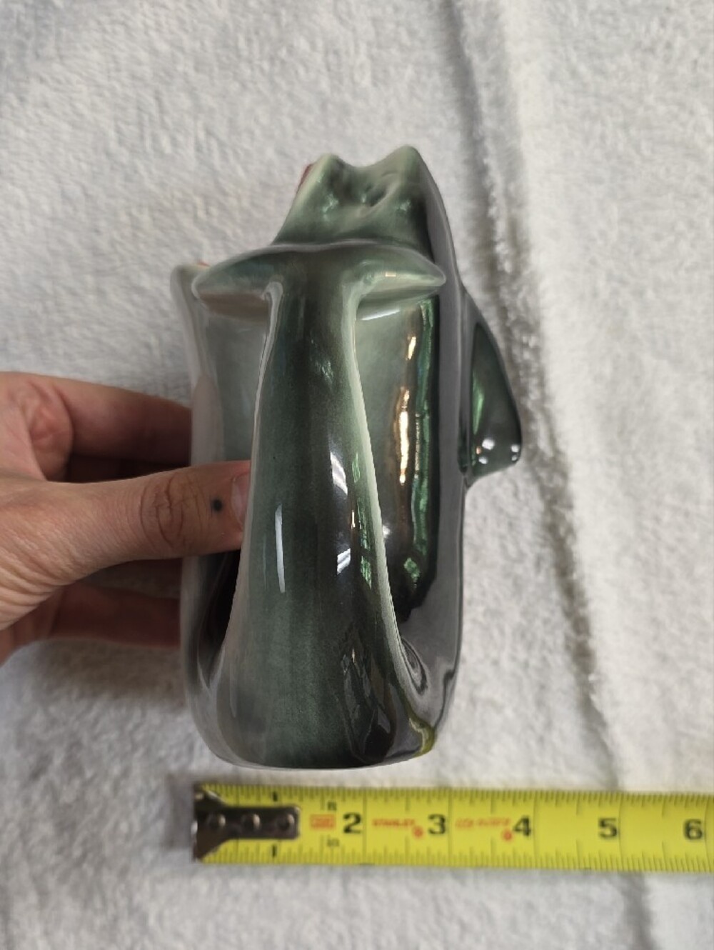 Ceramic Shark Tiki Glass Or Vase - Picture 10 of 11